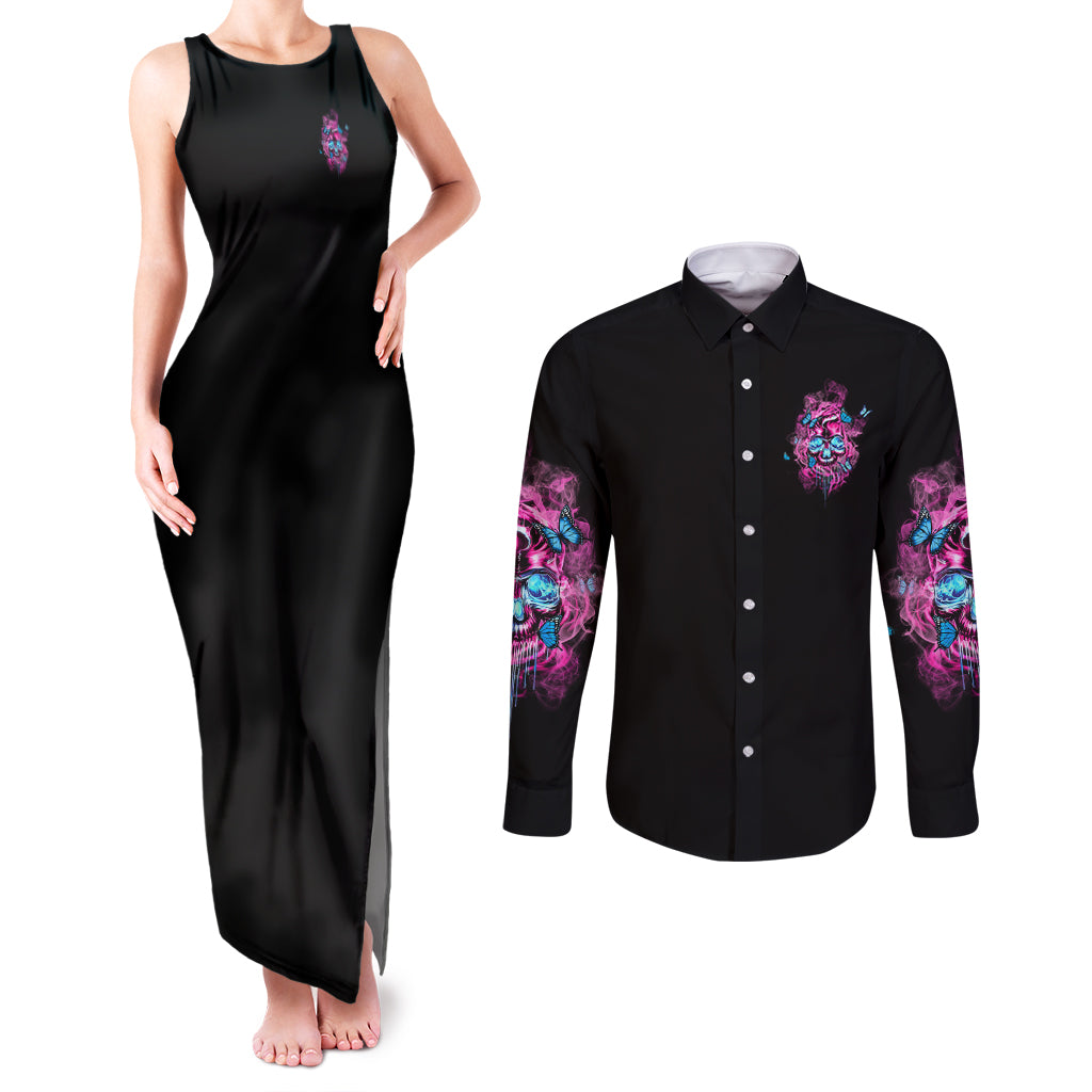 my-give-a-f-is-broken-couples-matching-tank-maxi-dress-and-long-sleeve-button-shirt