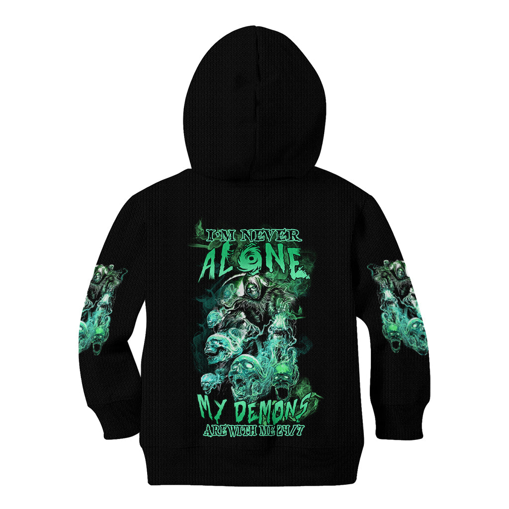 im-never-alone-skull-reaper-kid-hoodie