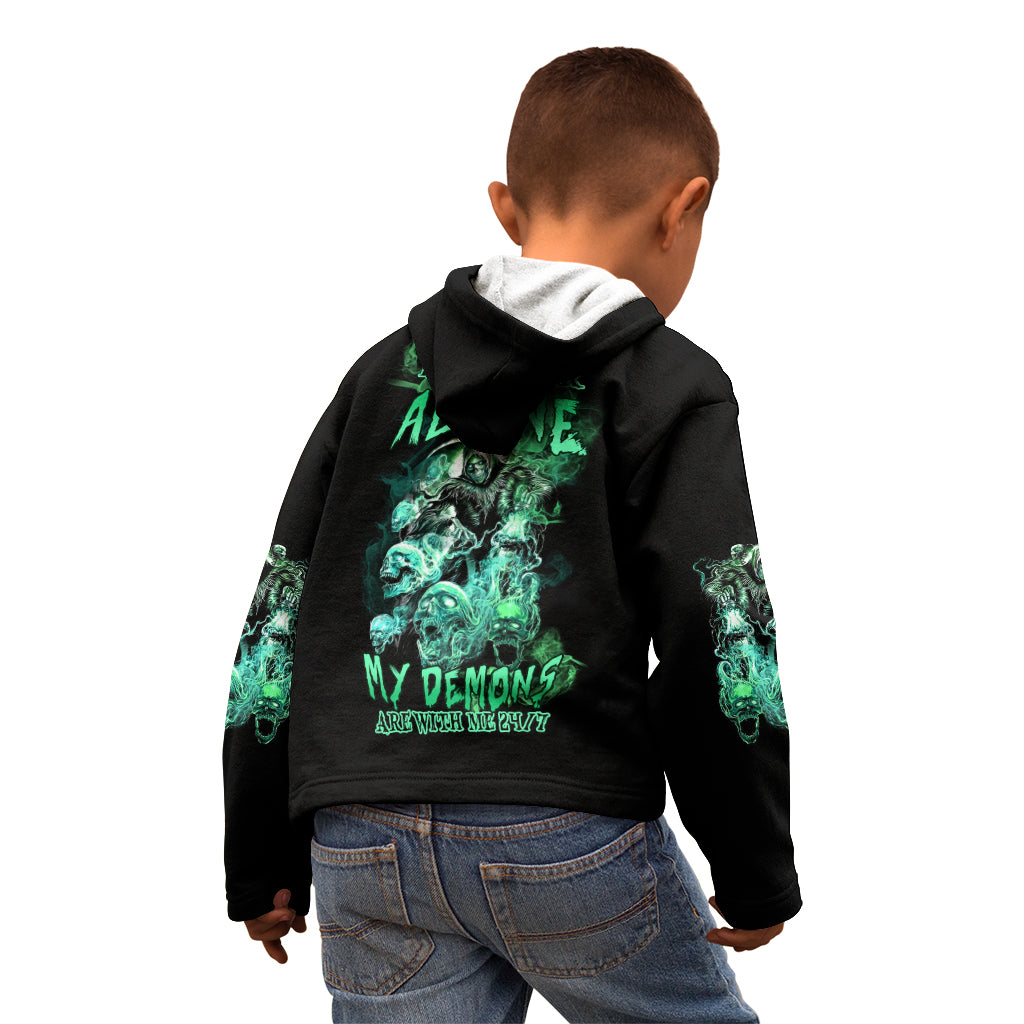 im-never-alone-skull-reaper-kid-hoodie