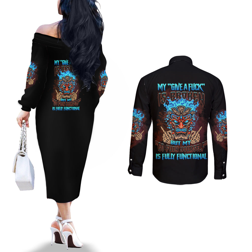 my-give-a-f-tiki-skull-couples-matching-off-the-shoulder-long-sleeve-dress-and-long-sleeve-button-shirt