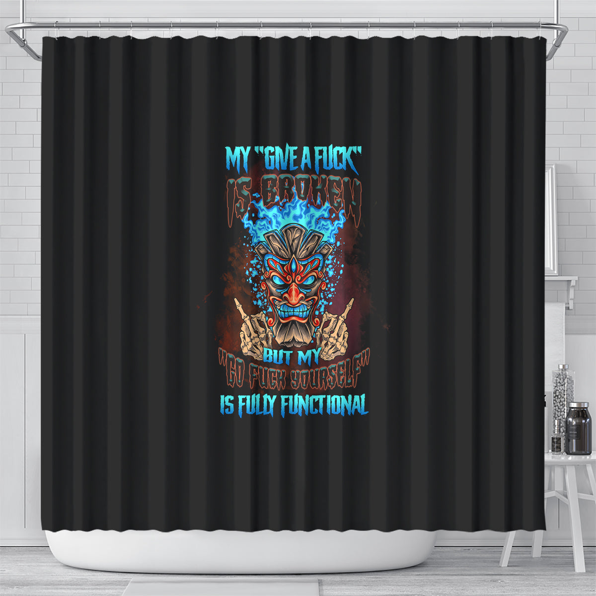 my-give-a-f-tiki-skull-shower-curtain