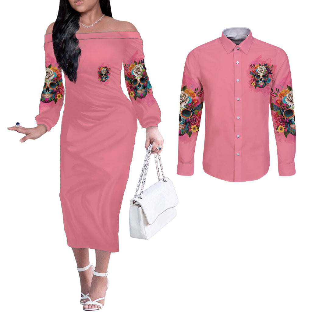 im-blunt-because-god-rolled-me-couples-matching-off-the-shoulder-long-sleeve-dress-and-long-sleeve-button-shirt