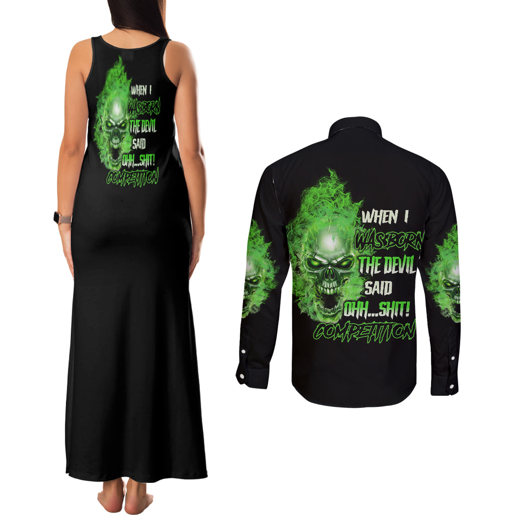 when-i-was-born-skull-couples-matching-tank-maxi-dress-and-long-sleeve-button-shirt