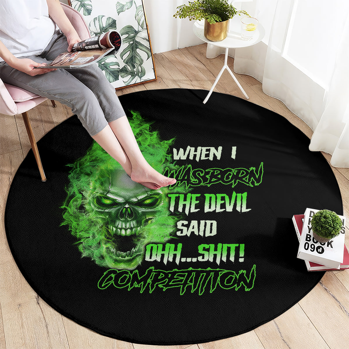 when-i-was-born-skull-round-carpet