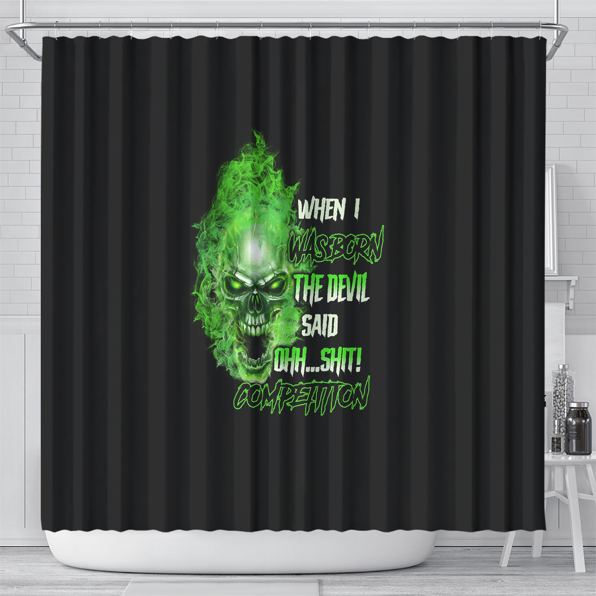 when-i-was-born-skull-shower-curtain