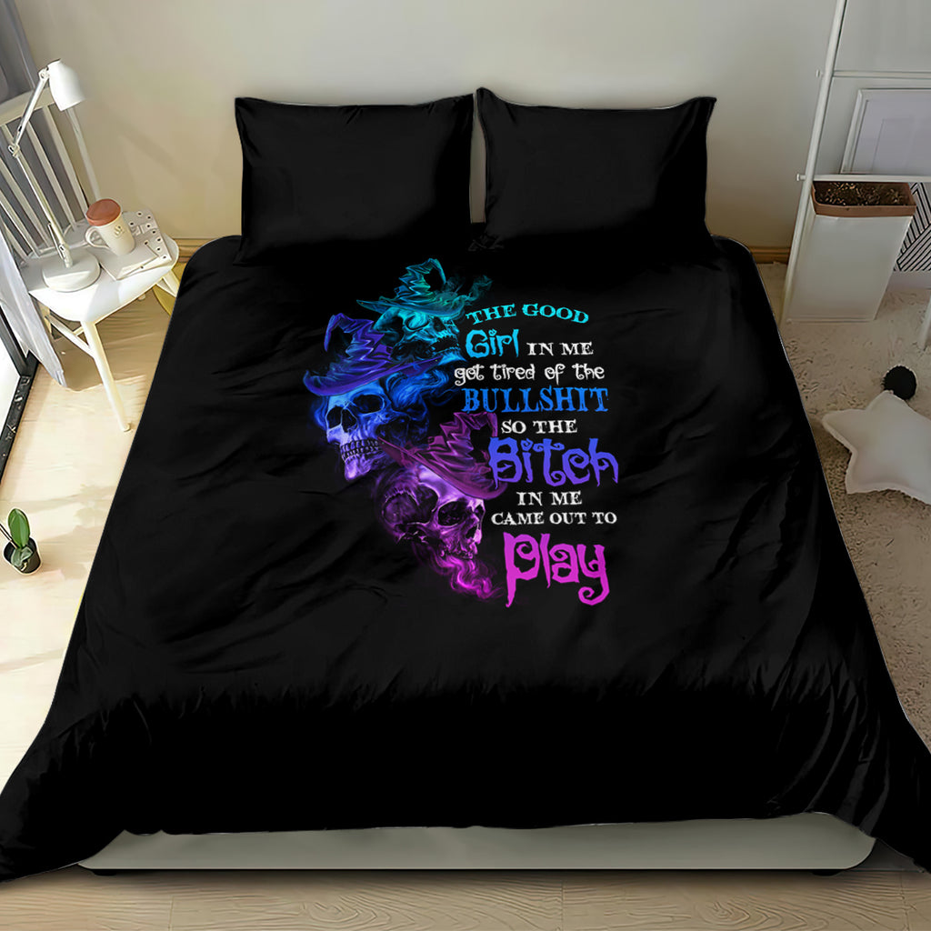 the-good-girl-in-me-got-tired-skull-witch-halloween-bedding-set
