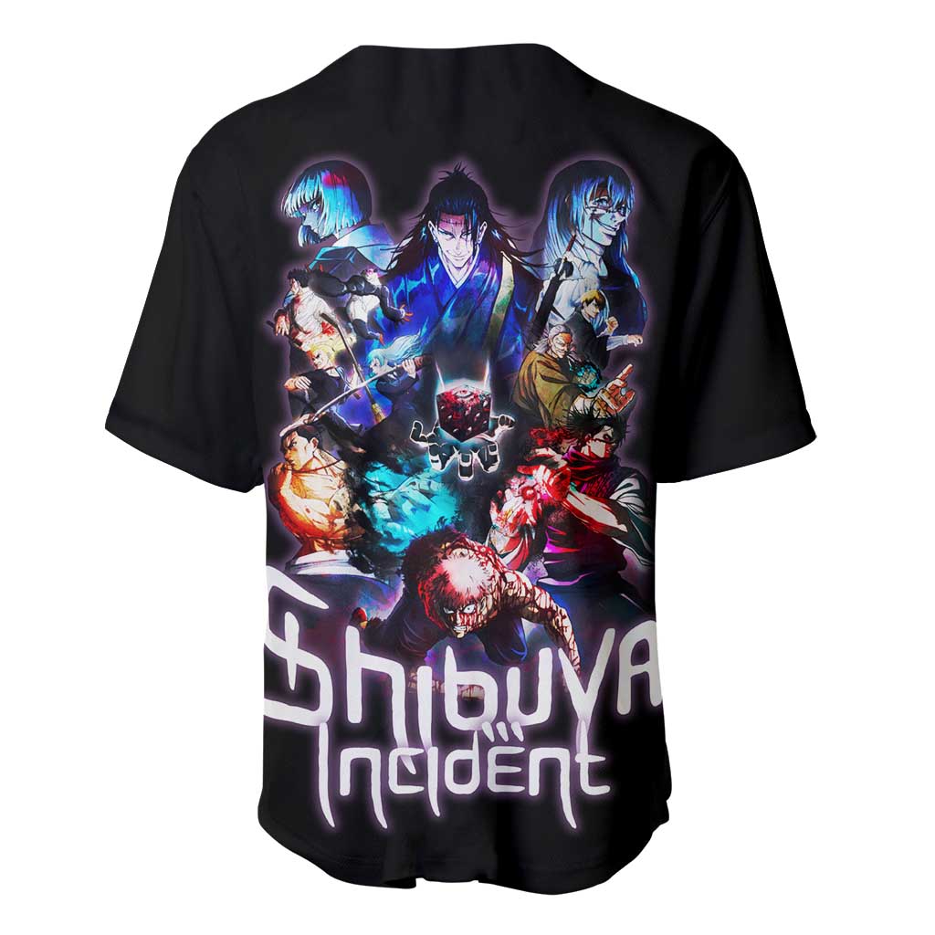 Shibuya Incident Jujutsu Kaisen Baseball Jersey Anime Style