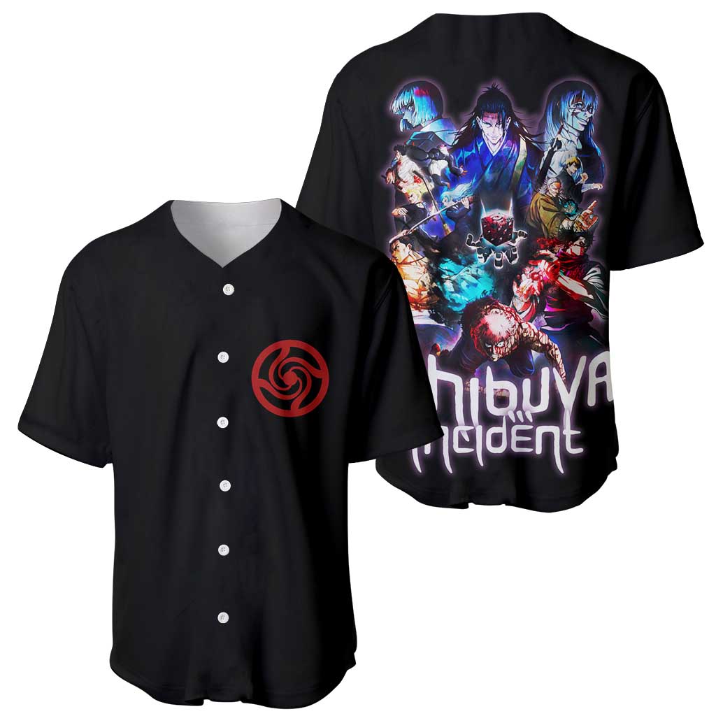 Shibuya Incident Jujutsu Kaisen Baseball Jersey Anime Style