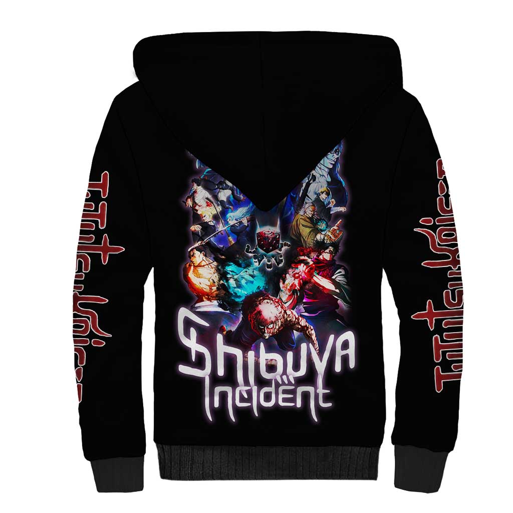 Shibuya Incident Jujutsu Kaisen Sherpa Hoodie Anime Style