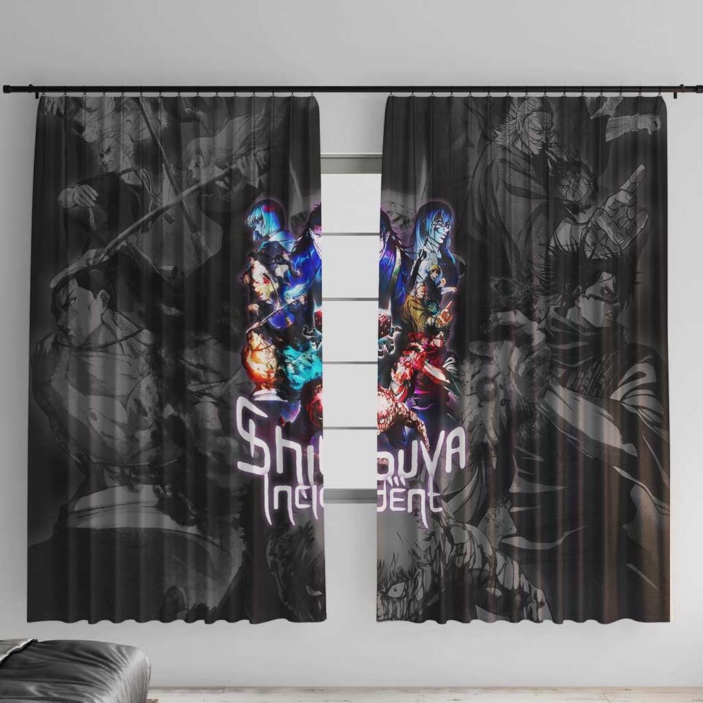 Shibuya Incident Jujutsu Kaisen Window Curtain Anime Style