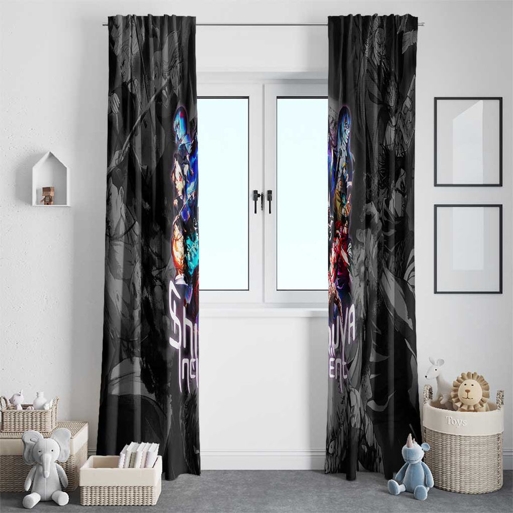 Shibuya Incident Jujutsu Kaisen Window Curtain Anime Style