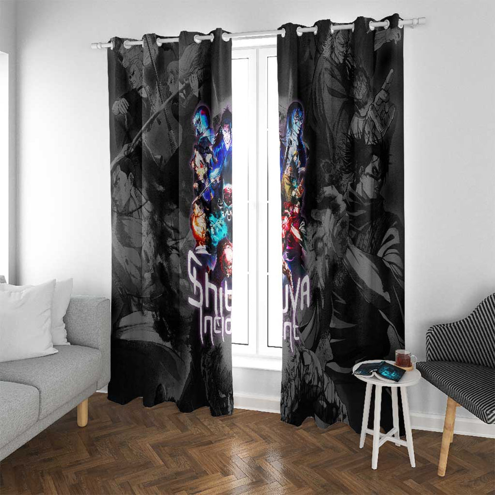 Shibuya Incident Jujutsu Kaisen Window Curtain Anime Style