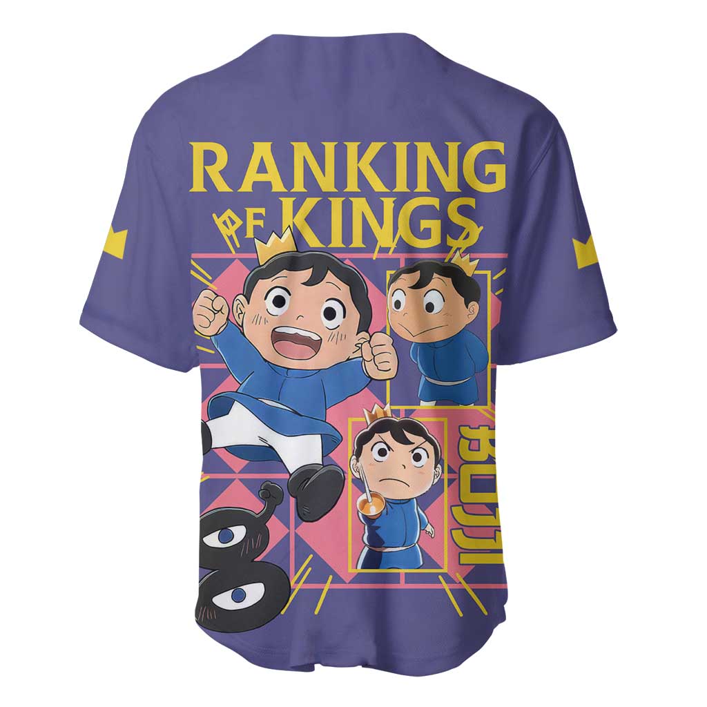 Bojji Ousama Ranking Baseball Jersey Anime Style