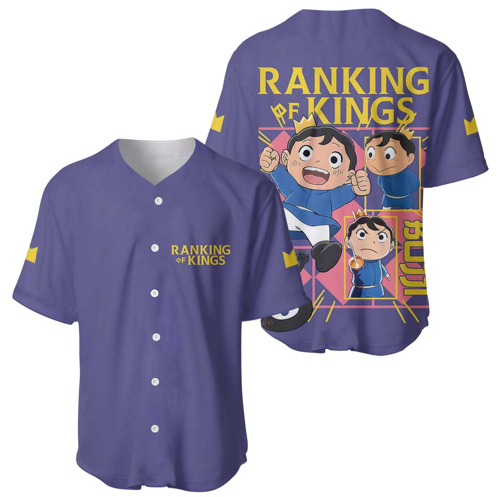 Bojji Ousama Ranking Baseball Jersey Anime Style