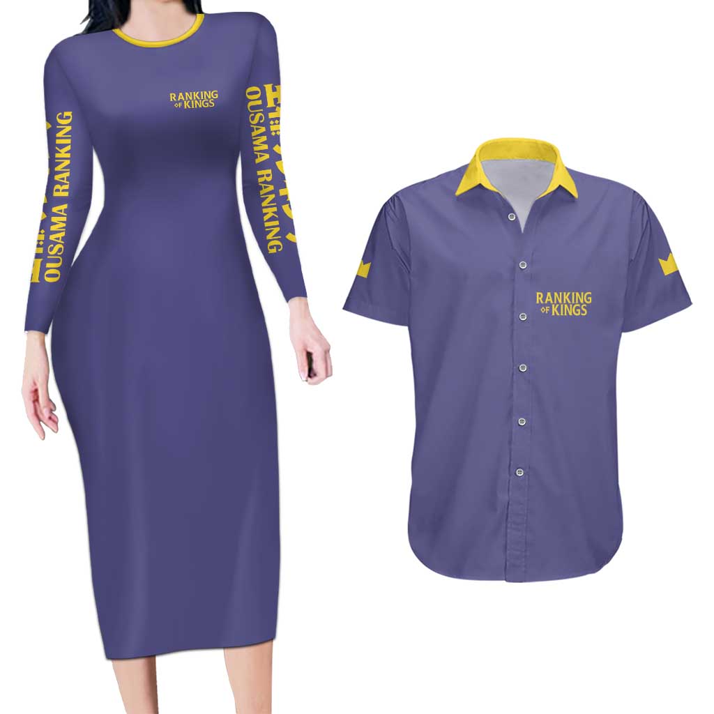 Bojji Ousama Ranking Couples Matching Long Sleeve Bodycon Dress and Hawaiian Shirt Anime Style