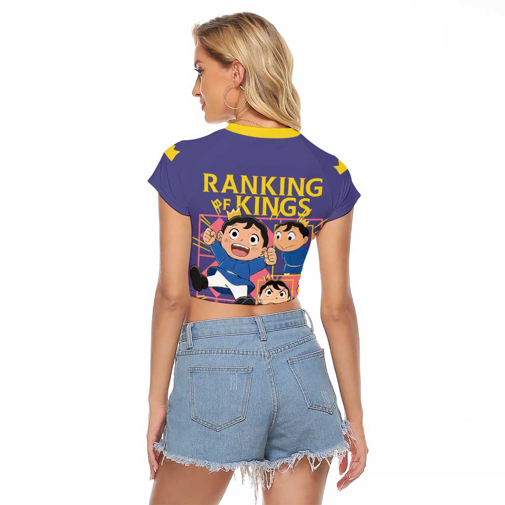 Bojji Ousama Ranking Raglan Cropped T Shirt Anime Style