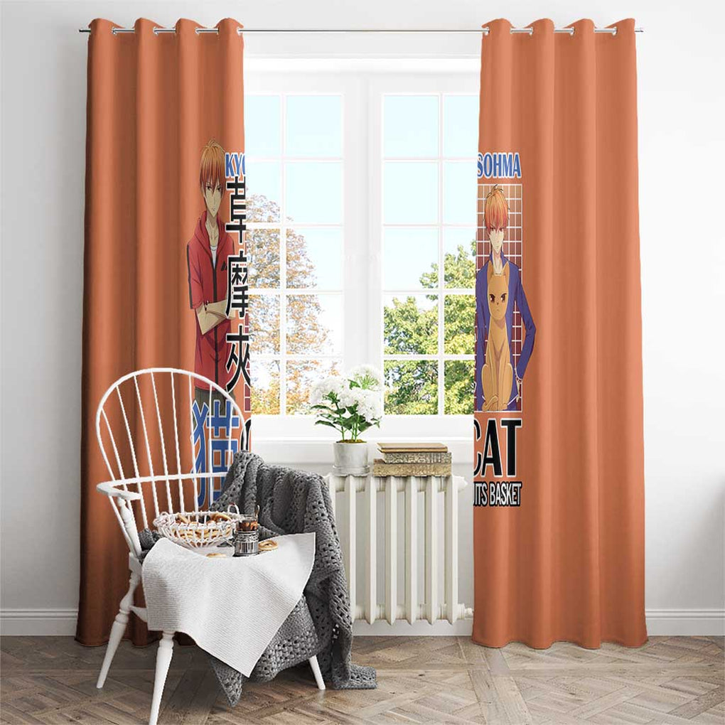 Kyo Sohma Fruits Basket Window Curtain Anime Style