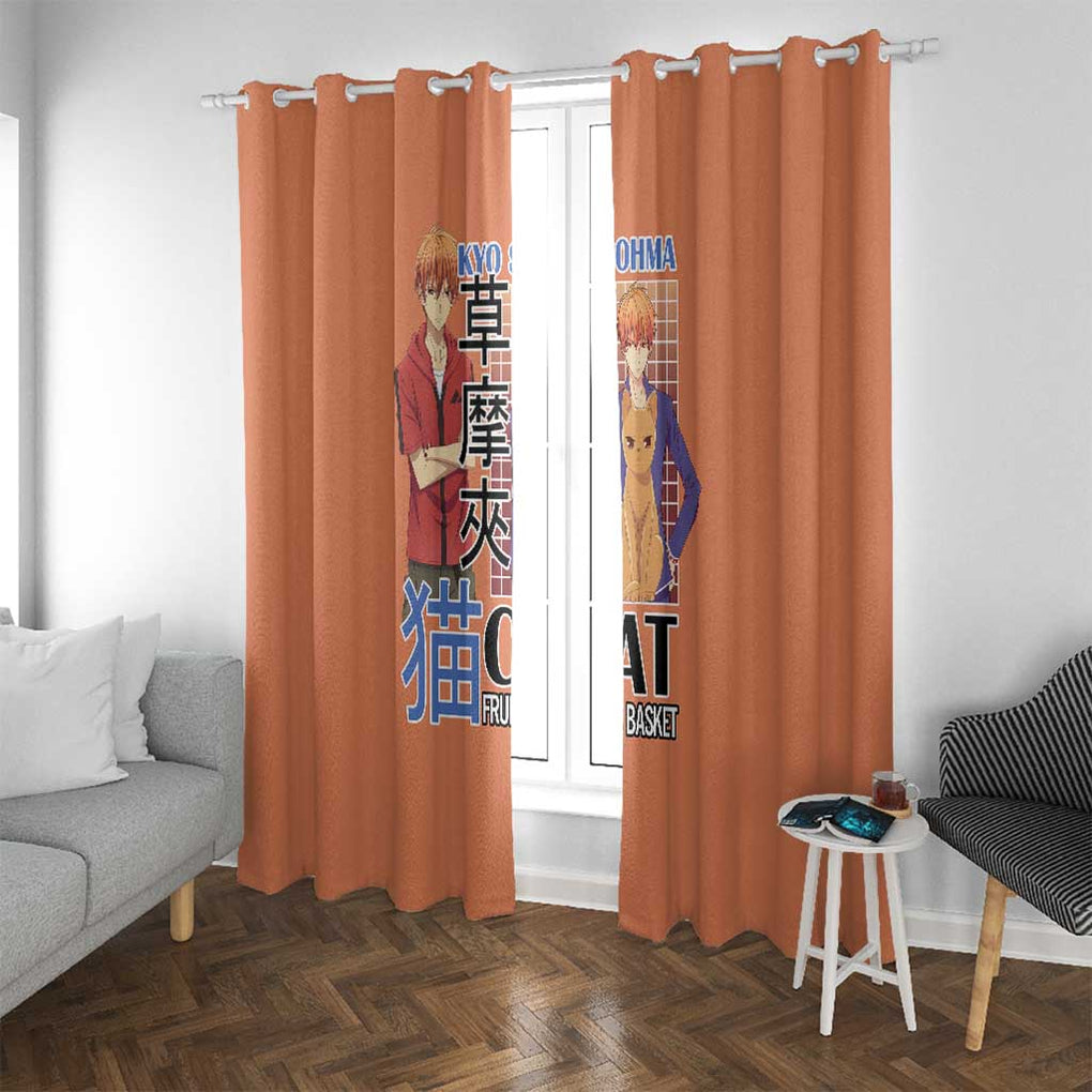 Kyo Sohma Fruits Basket Window Curtain Anime Style