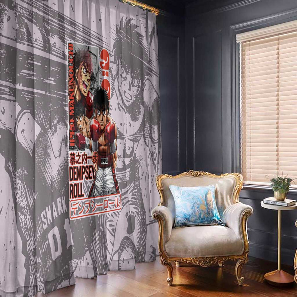 Ippo Makunouchi Hajime no Ippo Window Curtain Anime Style