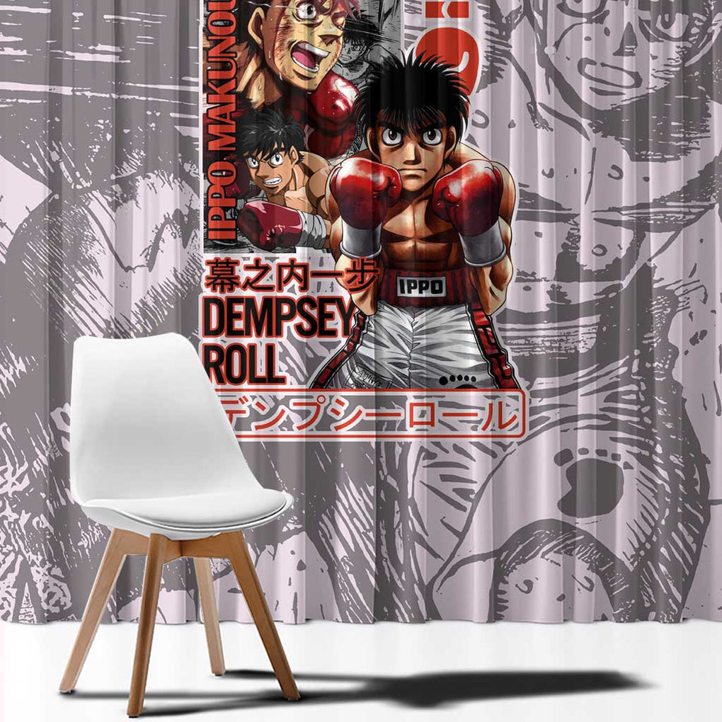 Ippo Makunouchi Hajime no Ippo Window Curtain Anime Style
