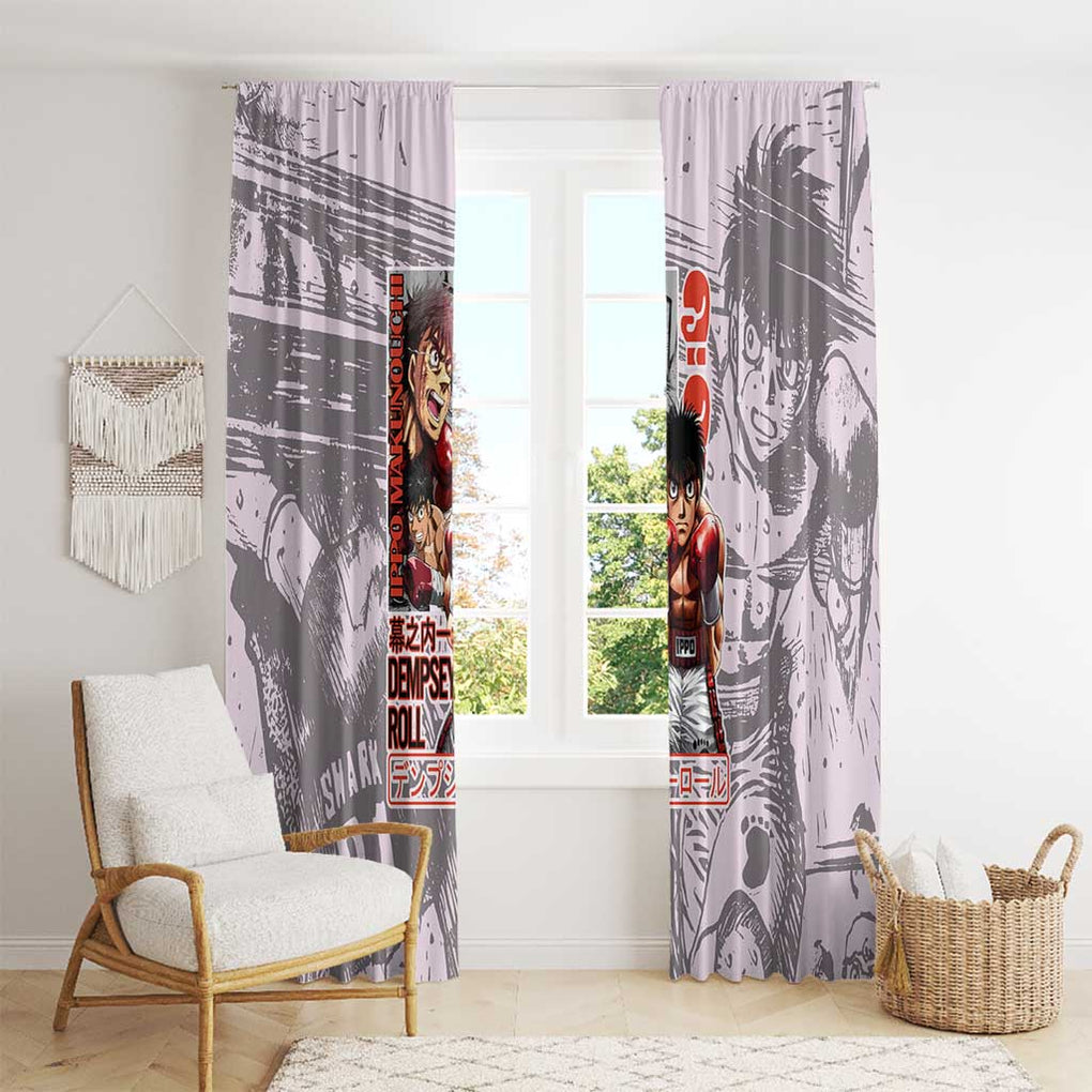Ippo Makunouchi Hajime no Ippo Window Curtain Anime Style