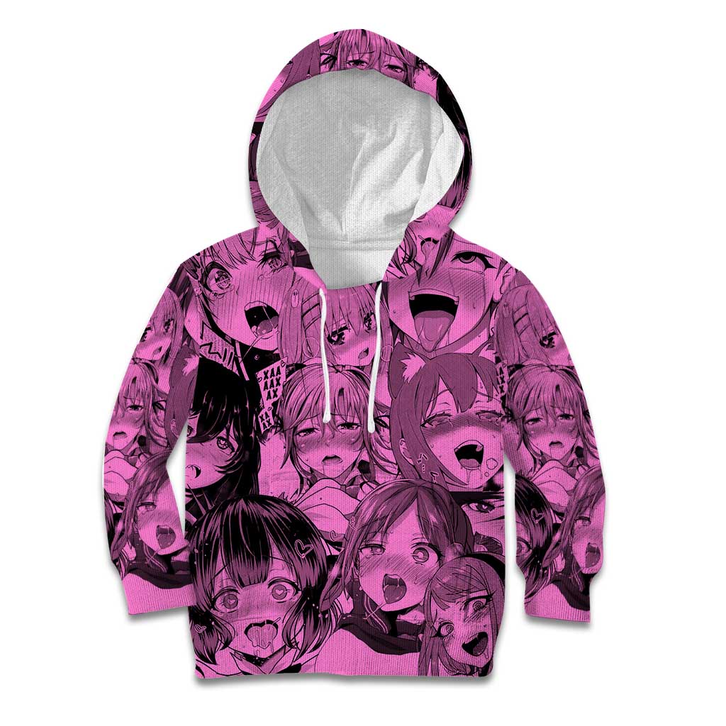 Ahegao Manga Kid Hoodie Anime Mid Manga Style