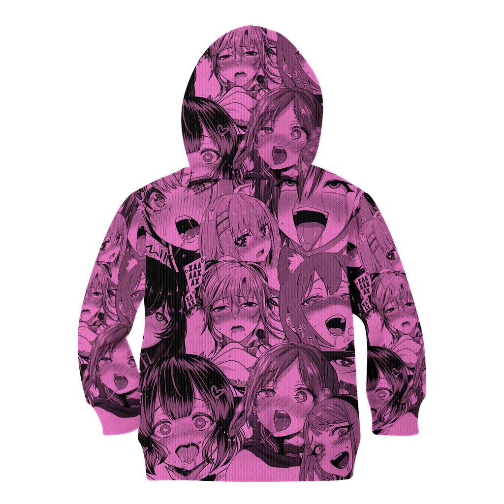 Ahegao Manga Kid Hoodie Anime Mid Manga Style