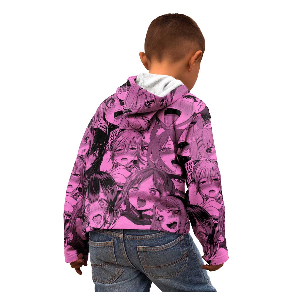 Ahegao Manga Kid Hoodie Anime Mid Manga Style