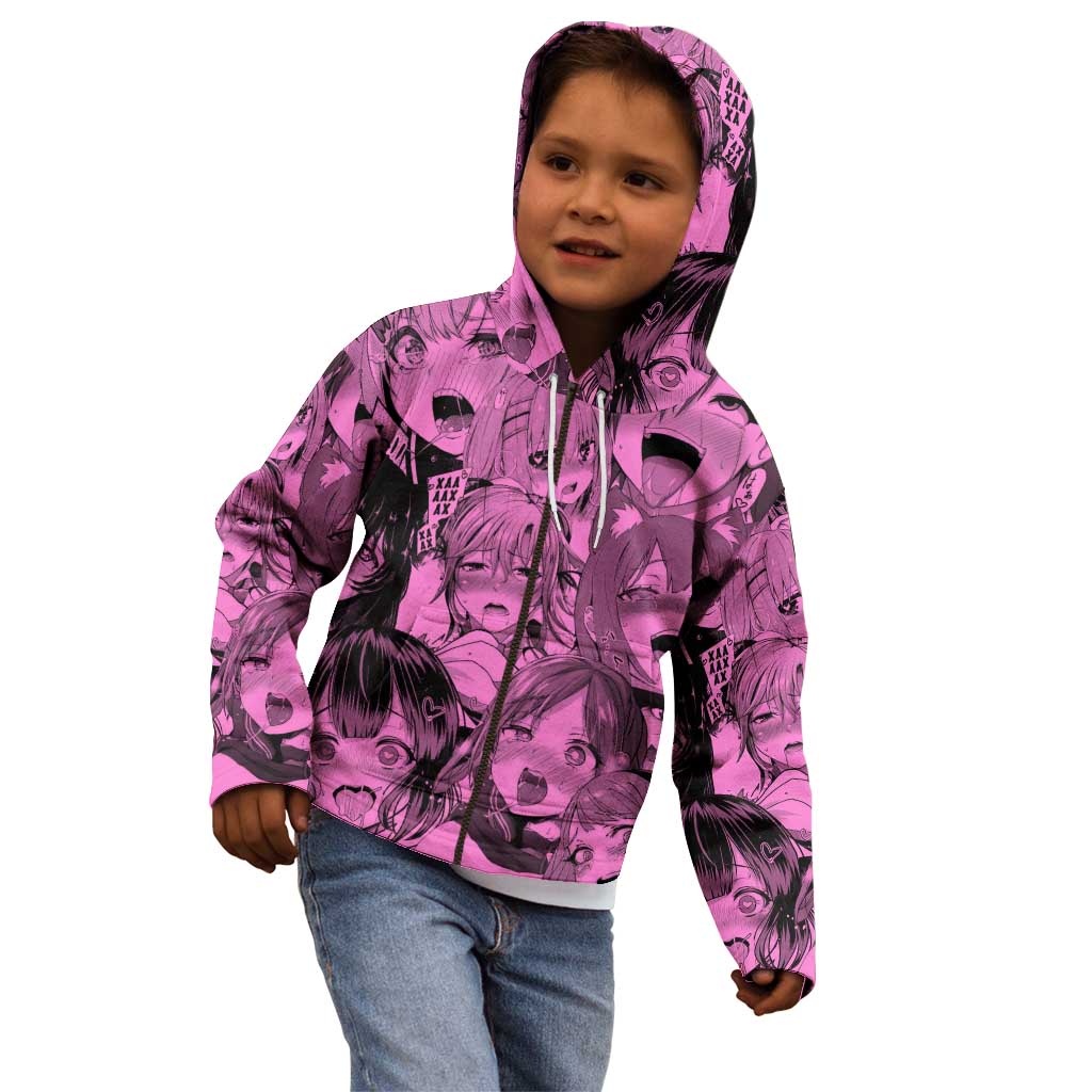 Ahegao Manga Kid Hoodie Anime Mid Manga Style