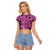 Ahegao Manga Raglan Cropped T Shirt Anime Mid Manga Style