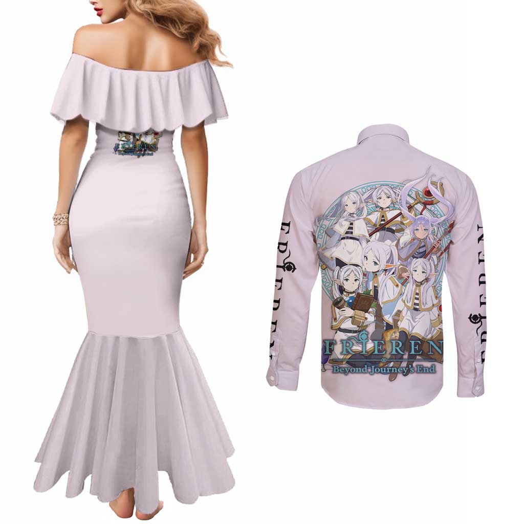 Frieren Frieren Beyond Journey’s End Couples Matching Mermaid Dress and Long Sleeve Button Shirt Anime Style