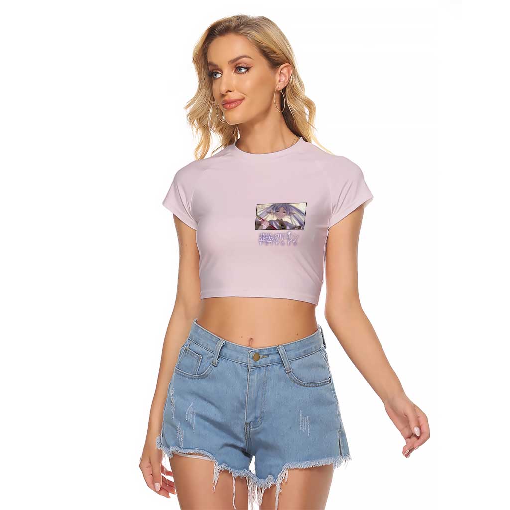 Frieren Frieren Beyond Journey’s End Raglan Cropped T Shirt Anime Style
