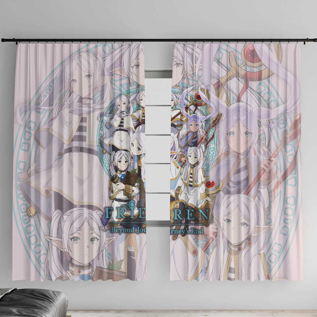 Frieren Frieren Beyond Journey’s End Window Curtain Anime Style
