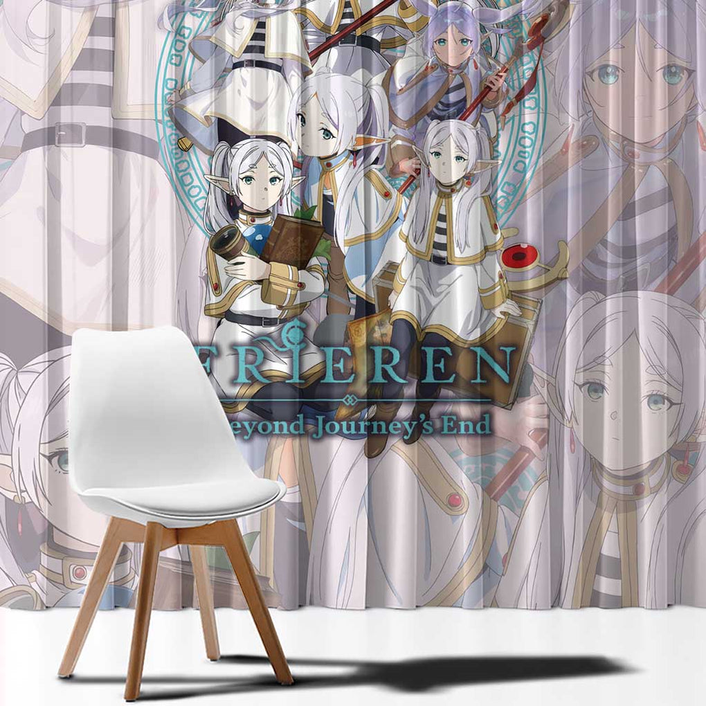 Frieren Frieren Beyond Journey’s End Window Curtain Anime Style