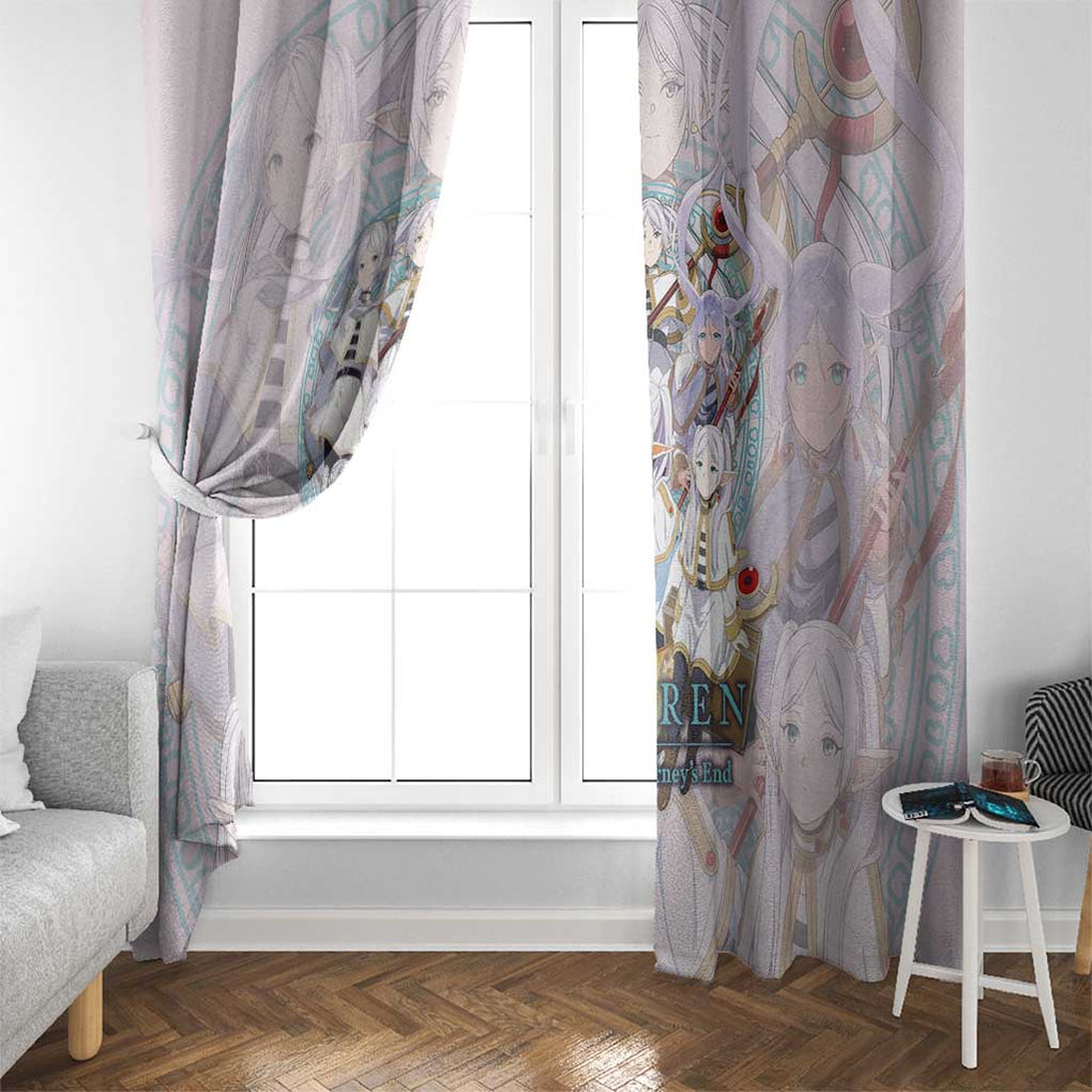 Frieren Frieren Beyond Journey’s End Window Curtain Anime Style