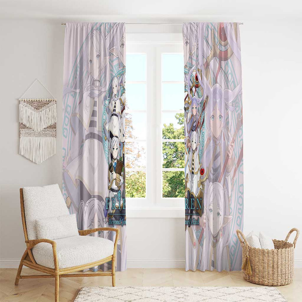 Frieren Frieren Beyond Journey’s End Window Curtain Anime Style