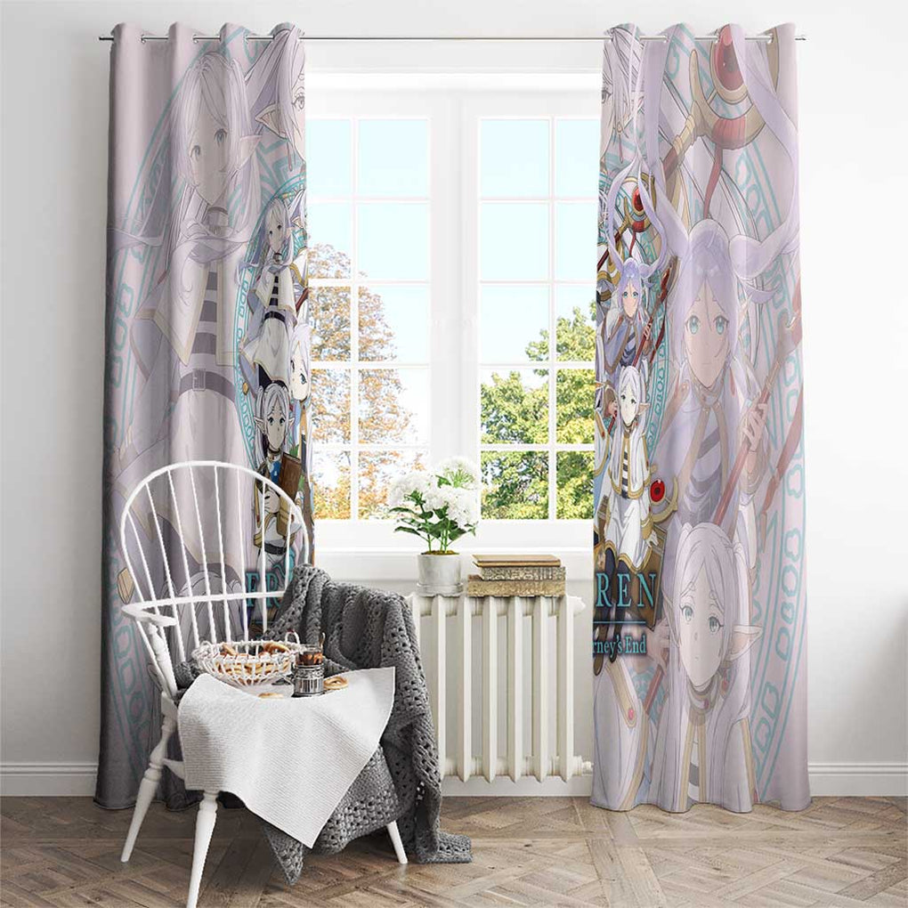 Frieren Frieren Beyond Journey’s End Window Curtain Anime Style