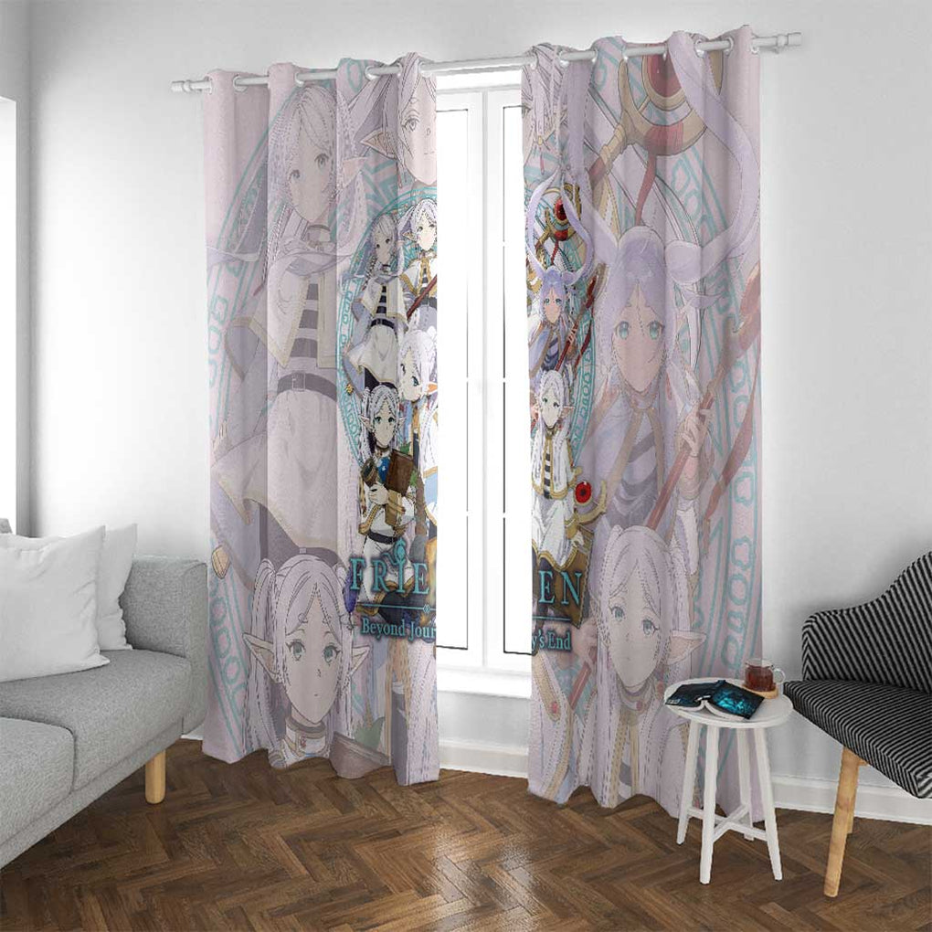 Frieren Frieren Beyond Journey’s End Window Curtain Anime Style
