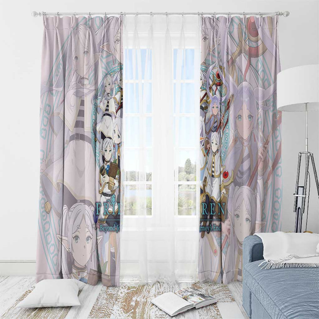 Frieren Frieren Beyond Journey’s End Window Curtain Anime Style