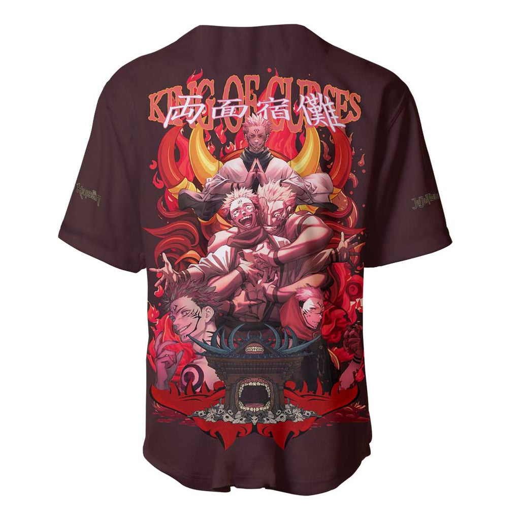 Ryomen Sukuna V2 Jujutsu Kaisen Baseball Jersey Anime Style