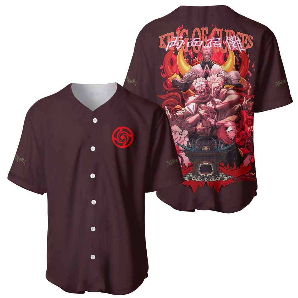Ryomen Sukuna V2 Jujutsu Kaisen Baseball Jersey Anime Style