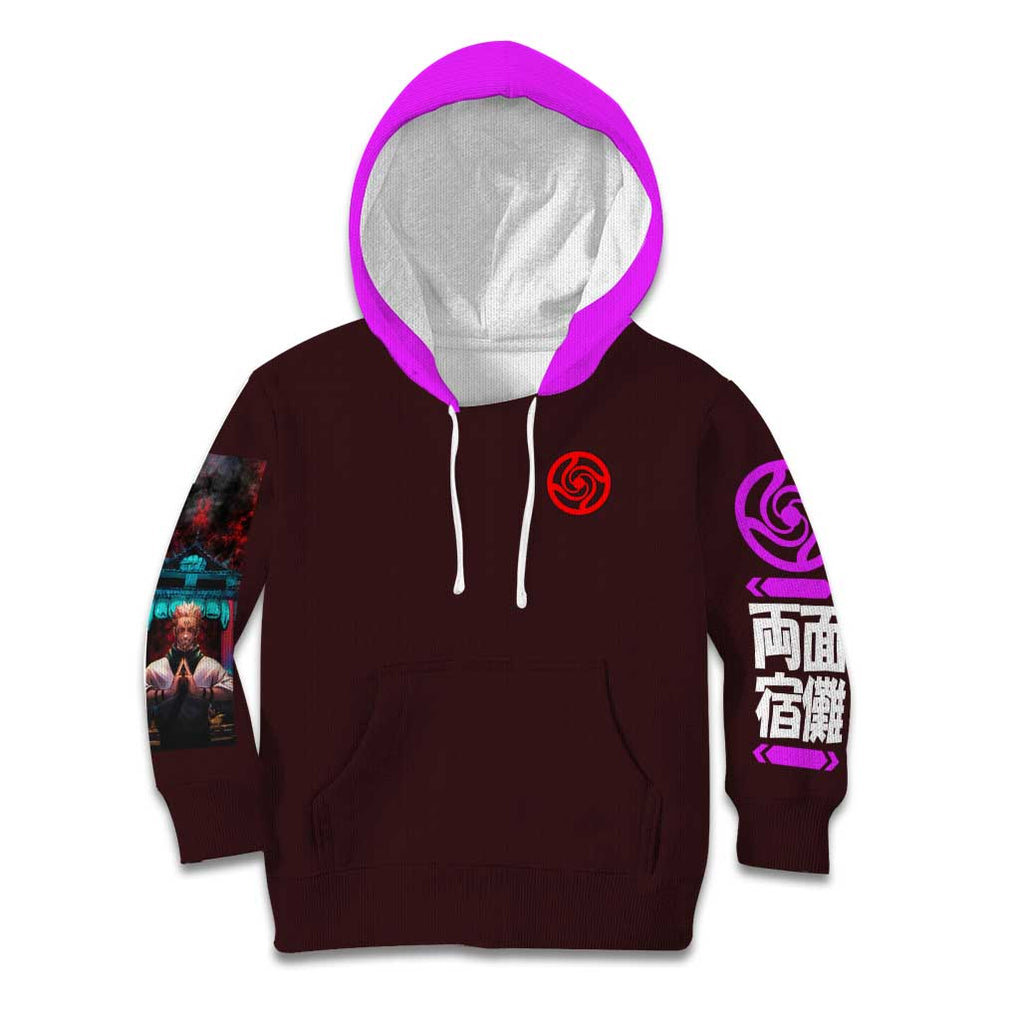 Ryomen Sukuna V2 Jujutsu Kaisen Kid Hoodie Anime Style