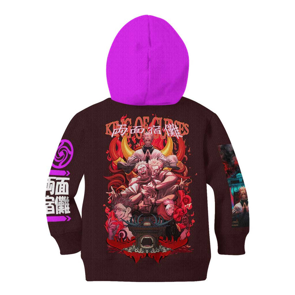 Ryomen Sukuna V2 Jujutsu Kaisen Kid Hoodie Anime Style