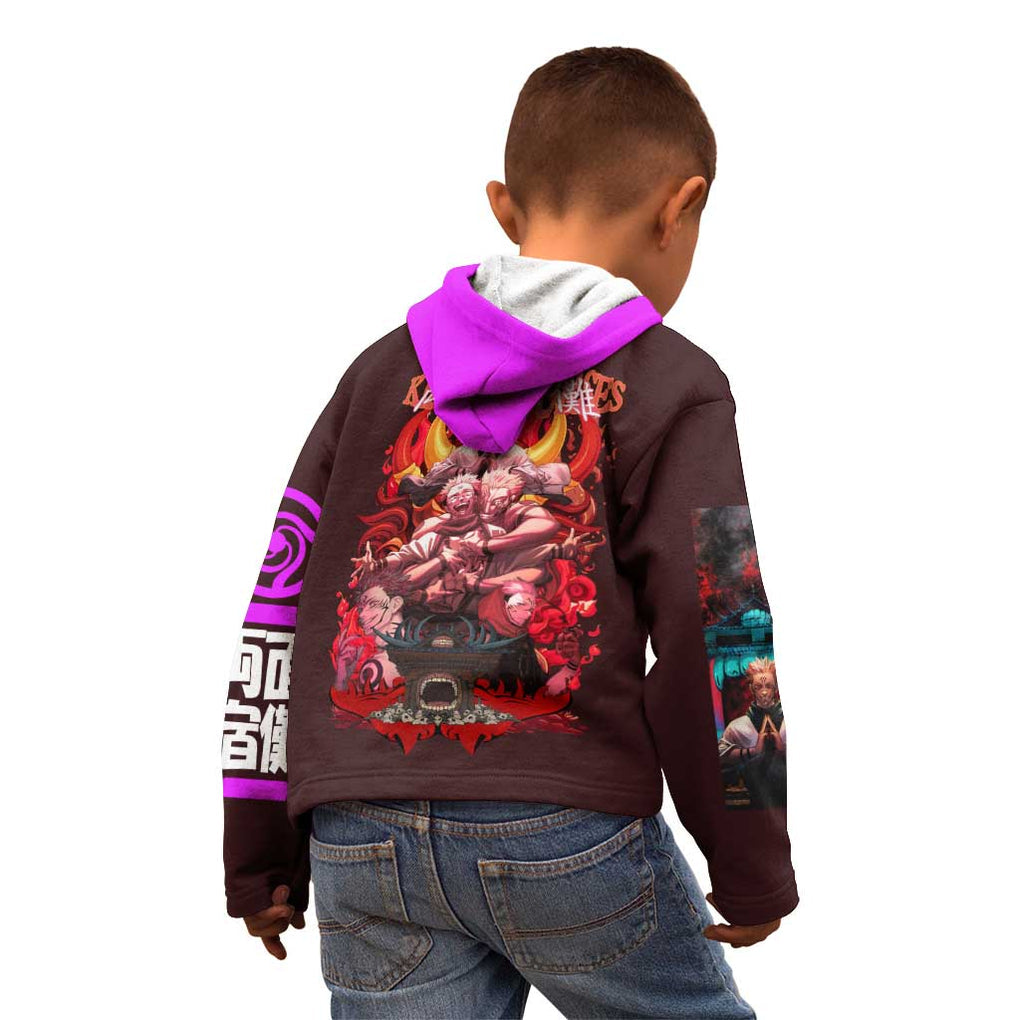 Ryomen Sukuna V2 Jujutsu Kaisen Kid Hoodie Anime Style