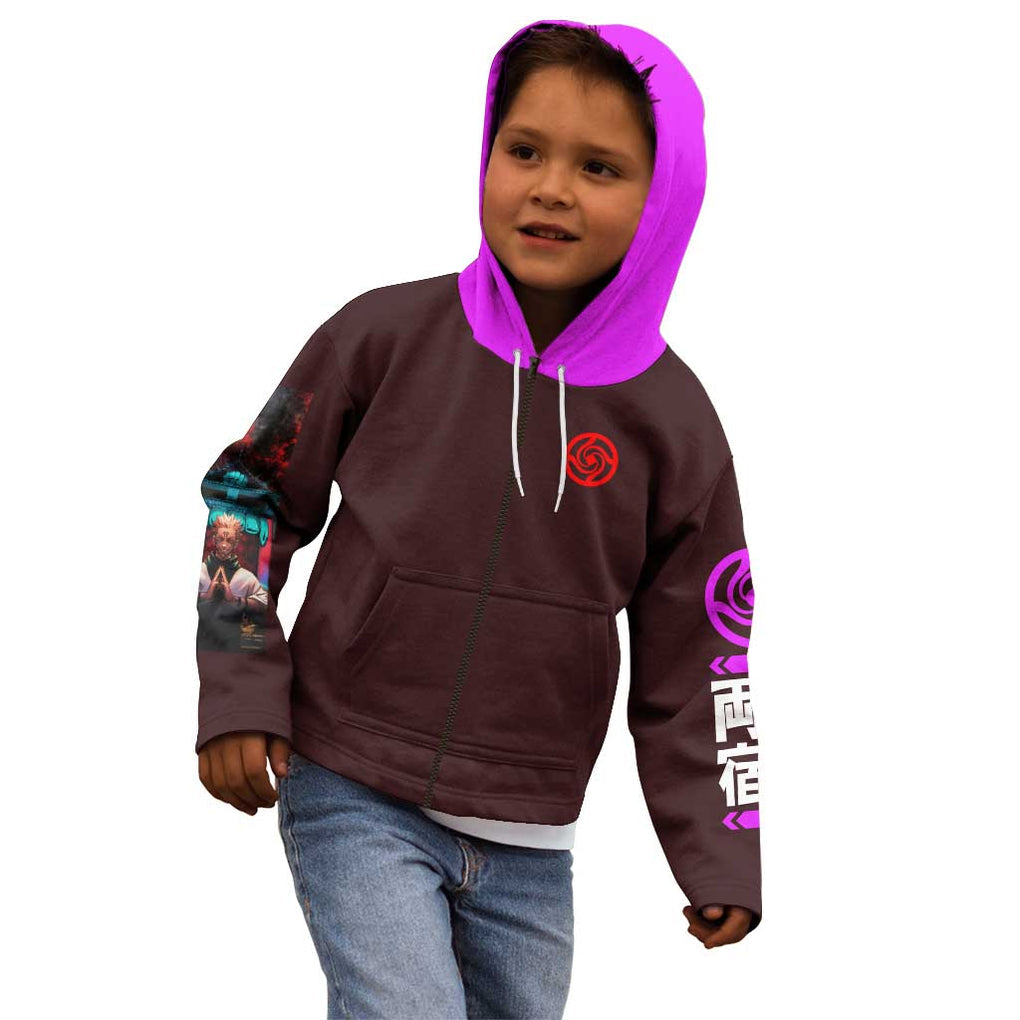 Ryomen Sukuna V2 Jujutsu Kaisen Kid Hoodie Anime Style