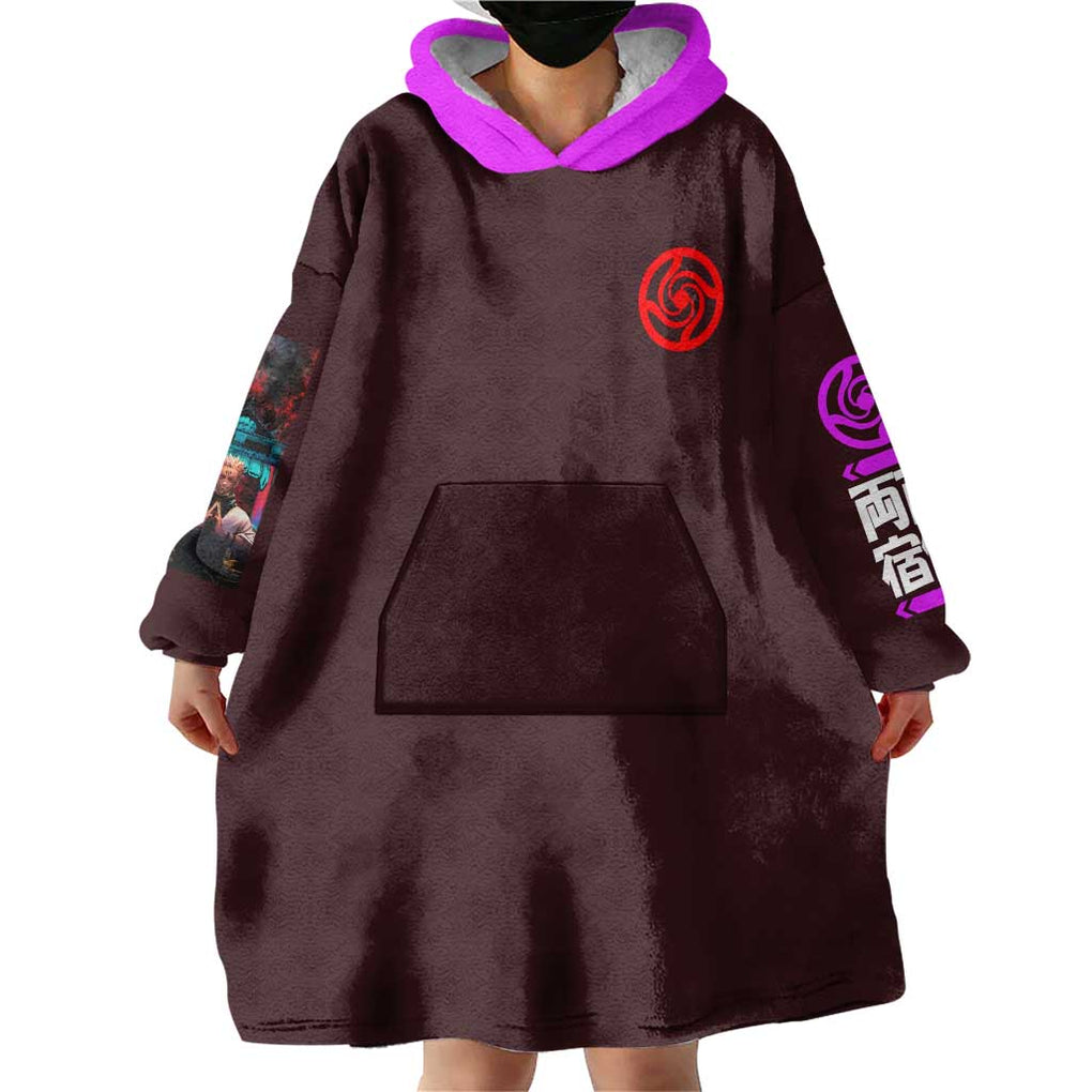 Ryomen Sukuna V2 Jujutsu Kaisen Wearable Blanket Hoodie Anime Style