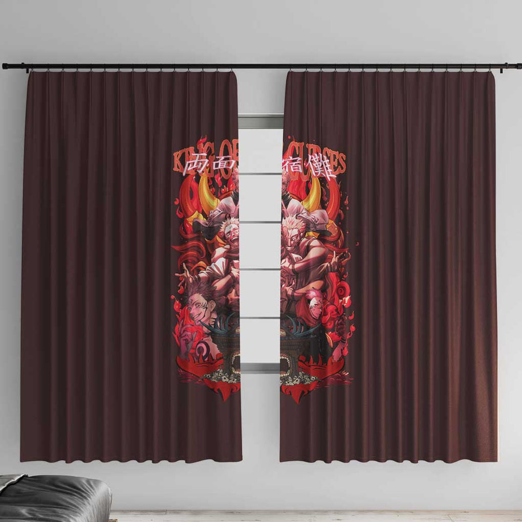 Ryomen Sukuna V2 Jujutsu Kaisen Window Curtain Anime Style