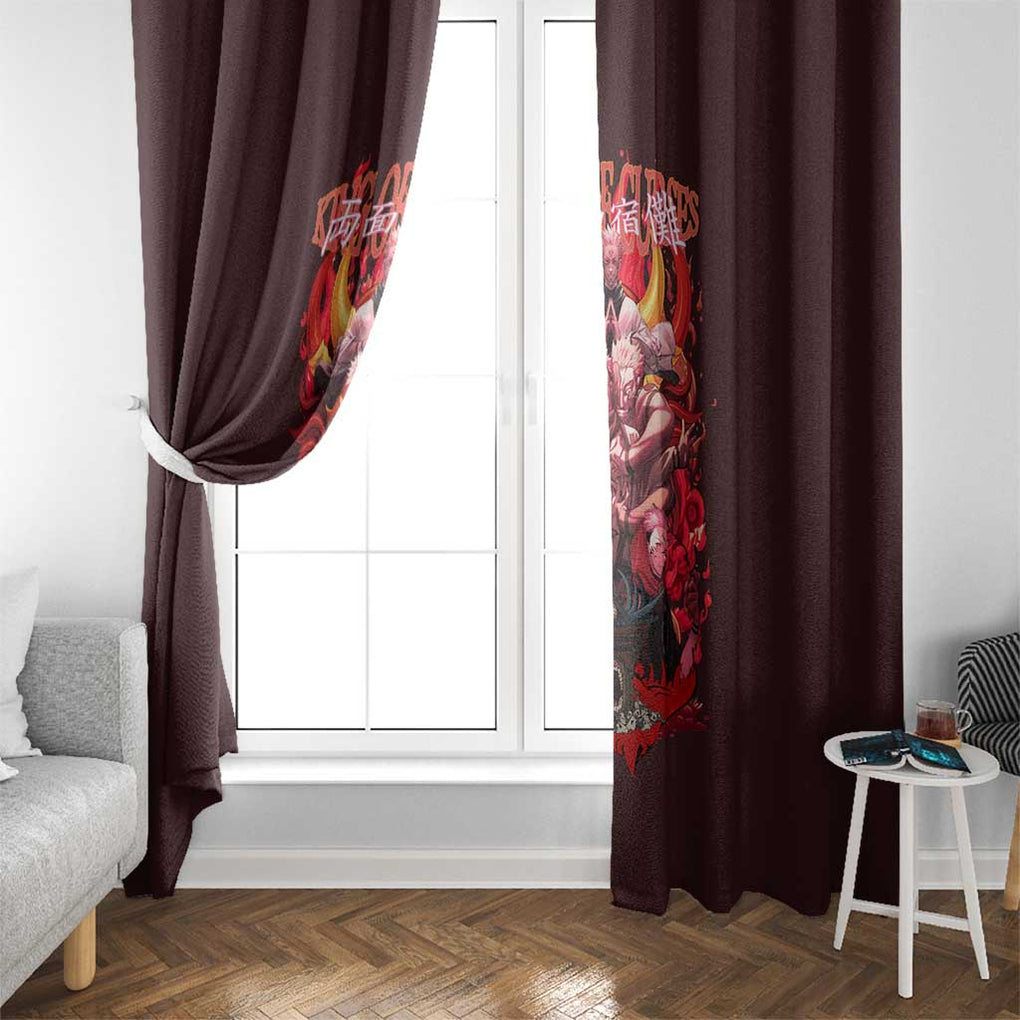 Ryomen Sukuna V2 Jujutsu Kaisen Window Curtain Anime Style