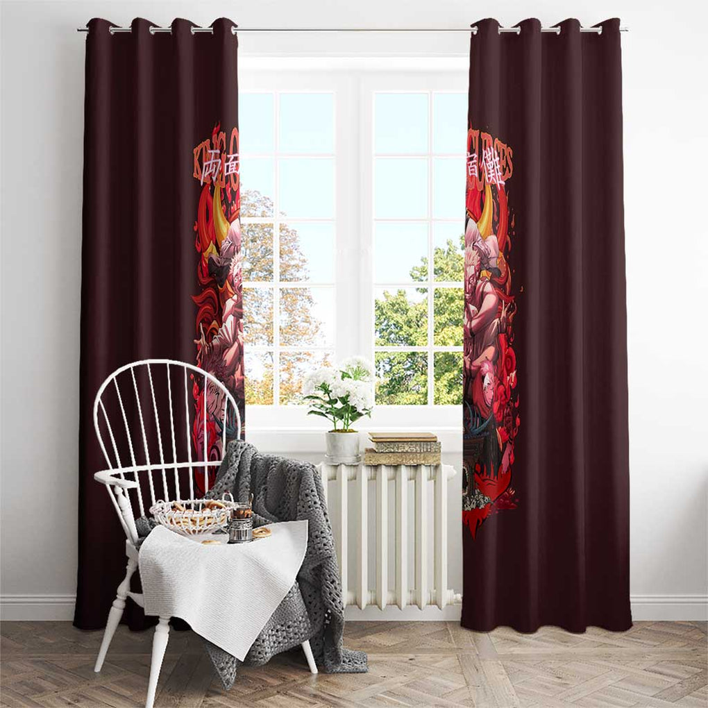Ryomen Sukuna V2 Jujutsu Kaisen Window Curtain Anime Style