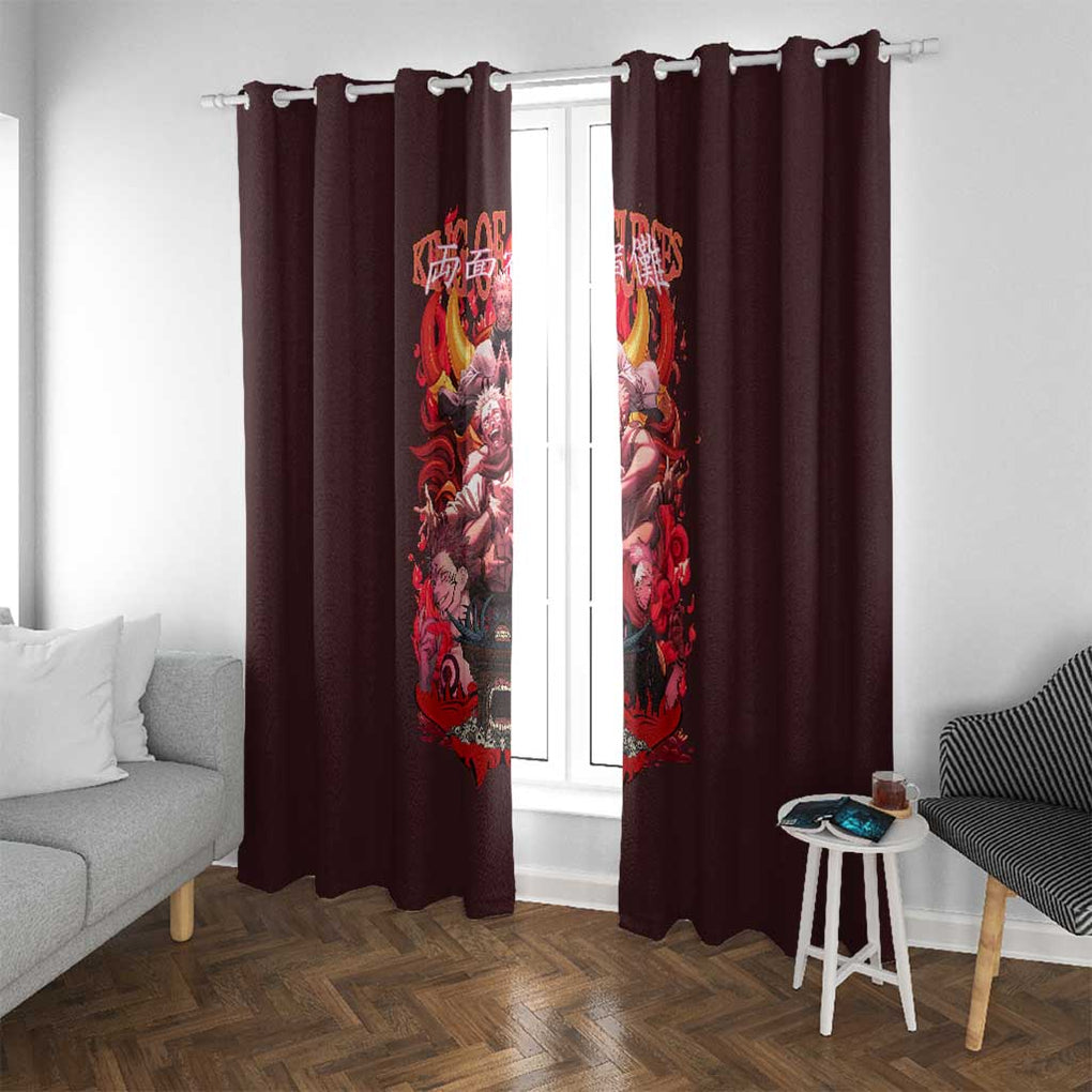 Ryomen Sukuna V2 Jujutsu Kaisen Window Curtain Anime Style